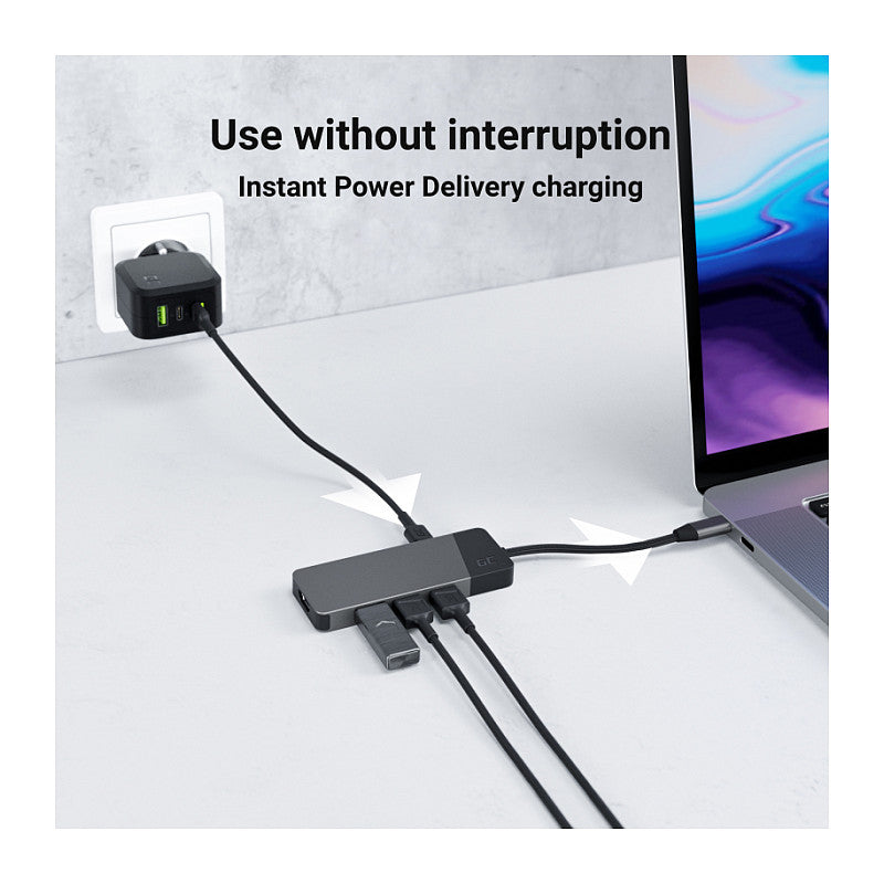 Ladegerät Green Cell Power Charger USB-C Power Delivery 33W Black