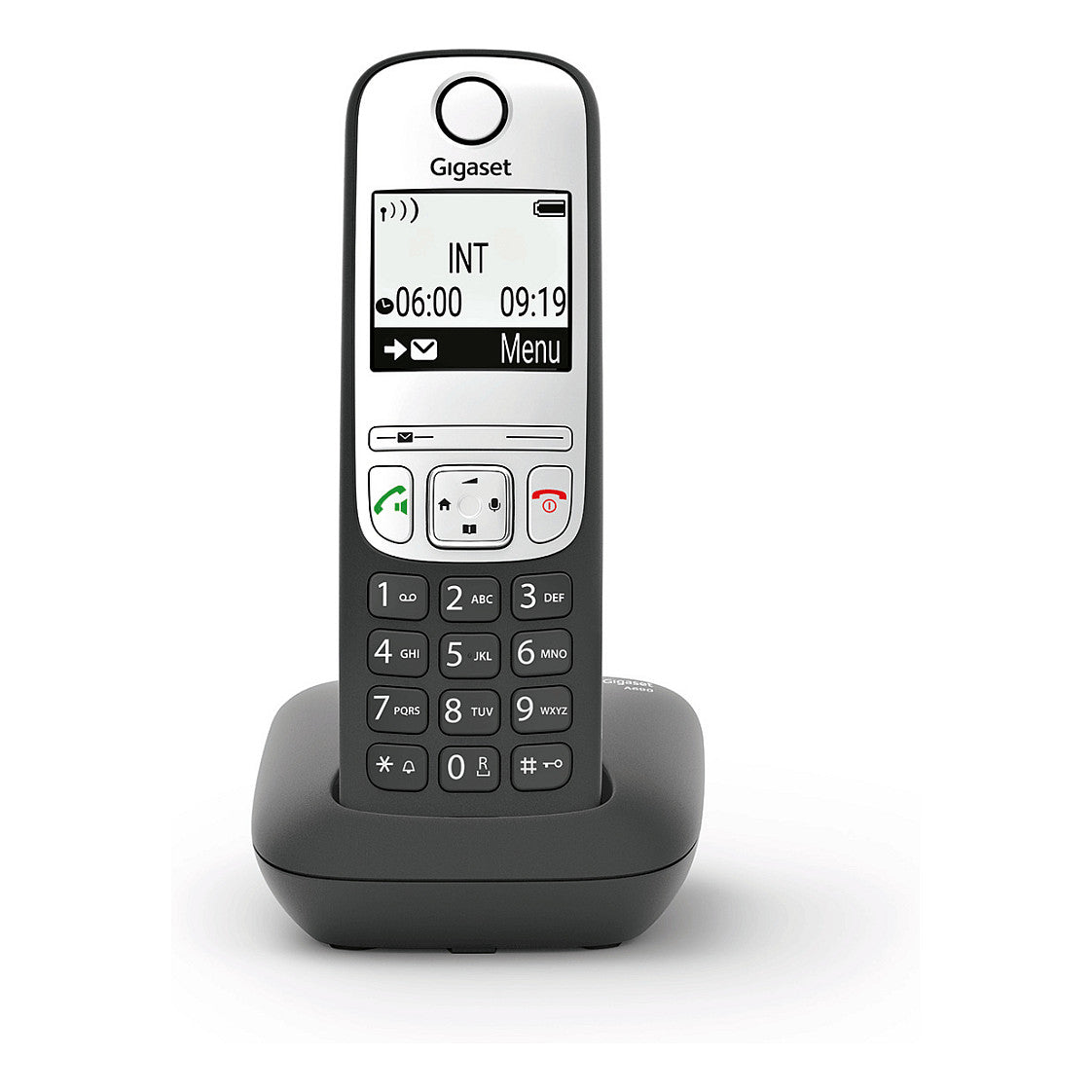 A690 schwarz schnurlos analog DECT Display Freisprechen Telefonbuch fr bis zu 100 Eintrge