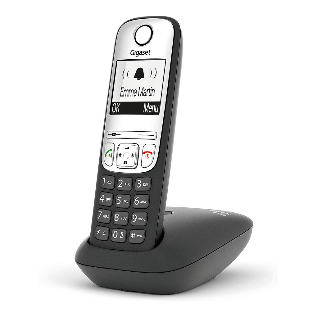 A690 schwarz schnurlos analog DECT Display Freisprechen Telefonbuch fr bis zu 100 Eintrge