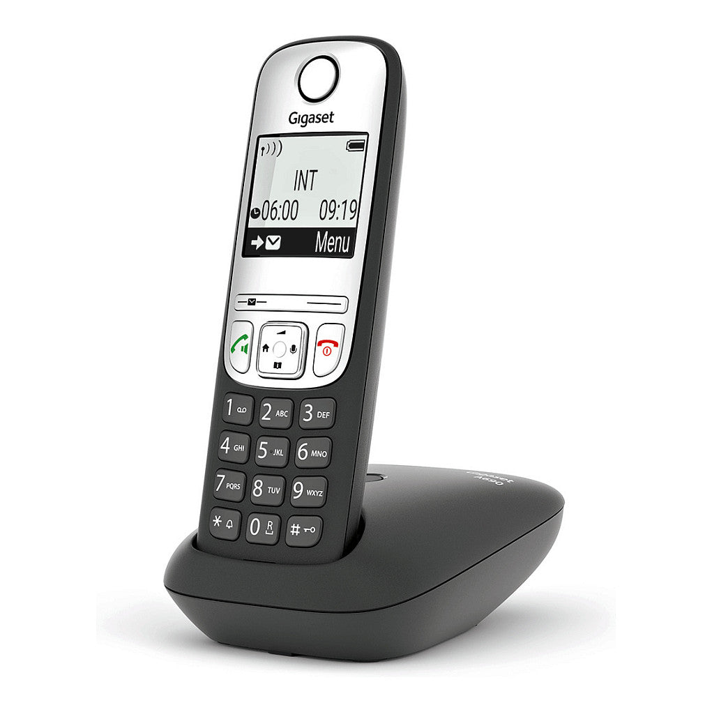 A690 schwarz schnurlos analog DECT Display Freisprechen Telefonbuch fr bis zu 100 Eintrge