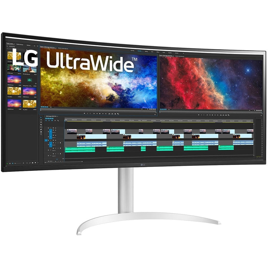 96,5cm/38" (3840x1600) LG UltraWide 38BQ85C-W 21:9 UWQHD IPS Curved 5ms 75Hz HDMI DP USB-C Speaker White