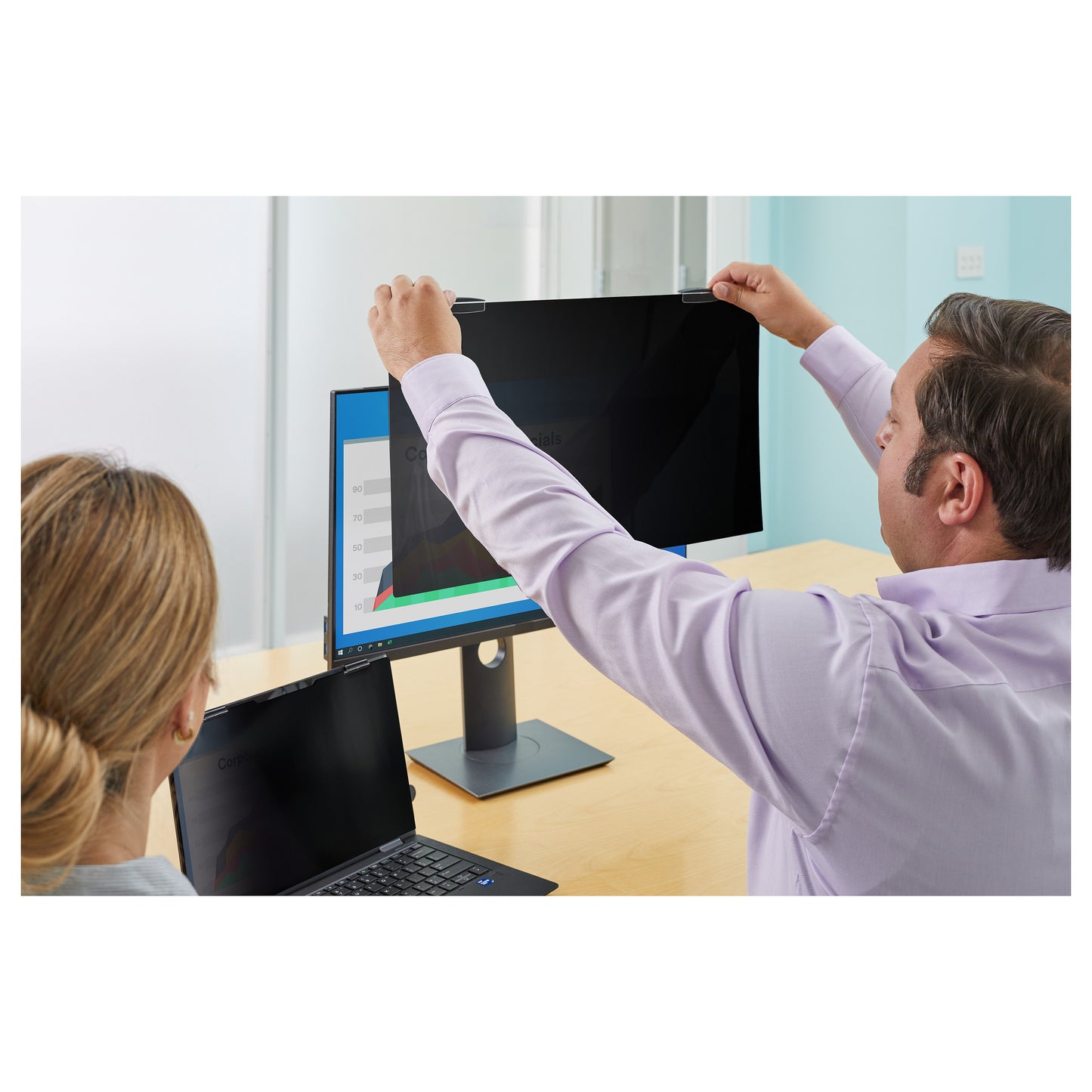 3M Privacy Filter - Blickschutzfilter für 27" Bildschirme entfernbar - magnetisch
