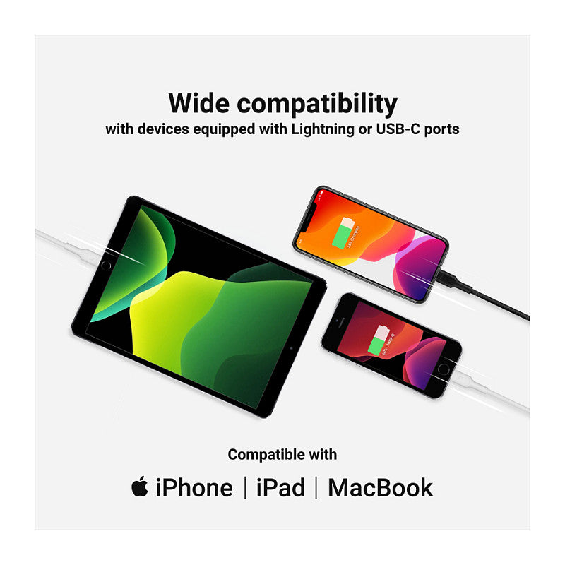 USB-C > Lightning (ST-ST) 1m Green Cell White
