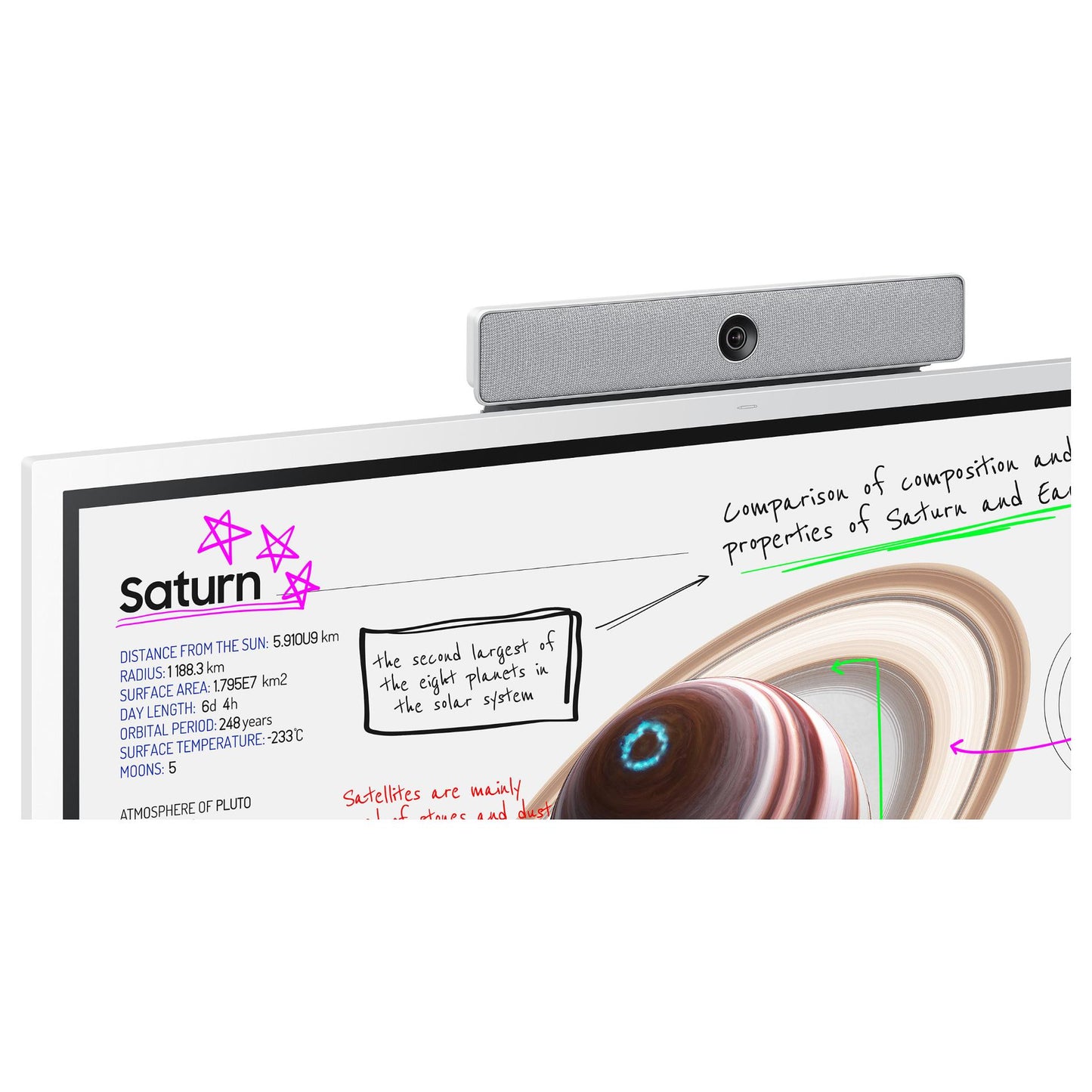 165cm/65'' (3840x2160) Samsung Flip Pro WM65B 16:9 LCD HDMI/DisplayPort/USB-C Speaker 4K UHD MultiTouch White Gray