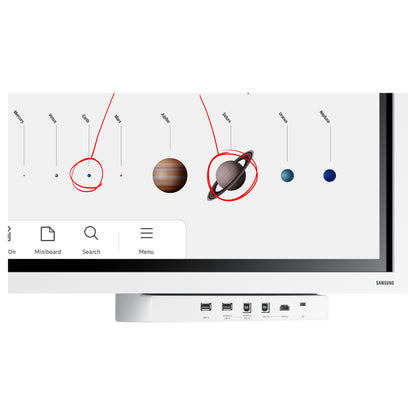 165cm/65'' (3840x2160) Samsung Flip Pro WM65B 16:9 LCD HDMI/DisplayPort/USB-C Speaker 4K UHD MultiTouch White Gray
