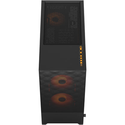 Midi Fractal Design Pop Air RGB Orange Core TG Clear Tint
