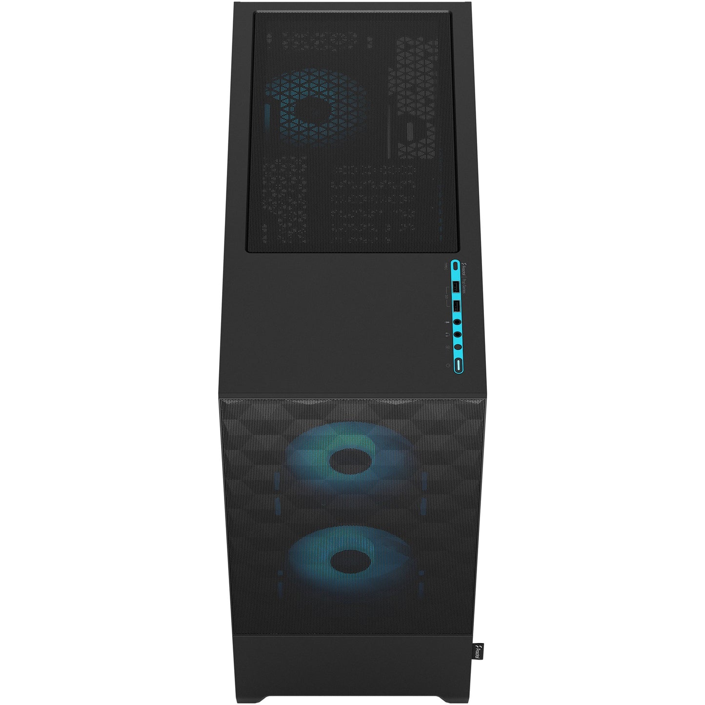 Tower Fractal Design Pop Air RGB Cyan Core TG Clear Tint