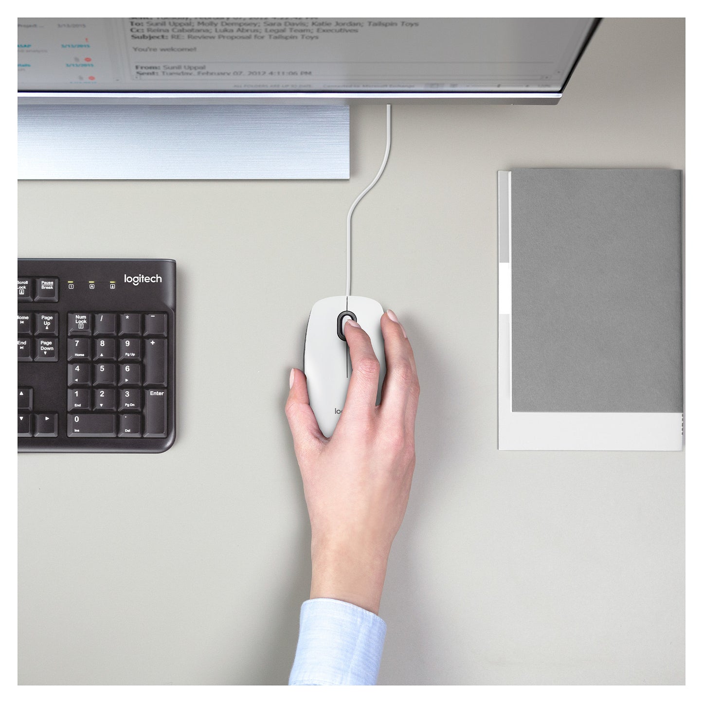 Logitech M100 white USB