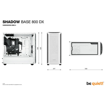 Midi be quiet! SHADOW BASE 800DX White