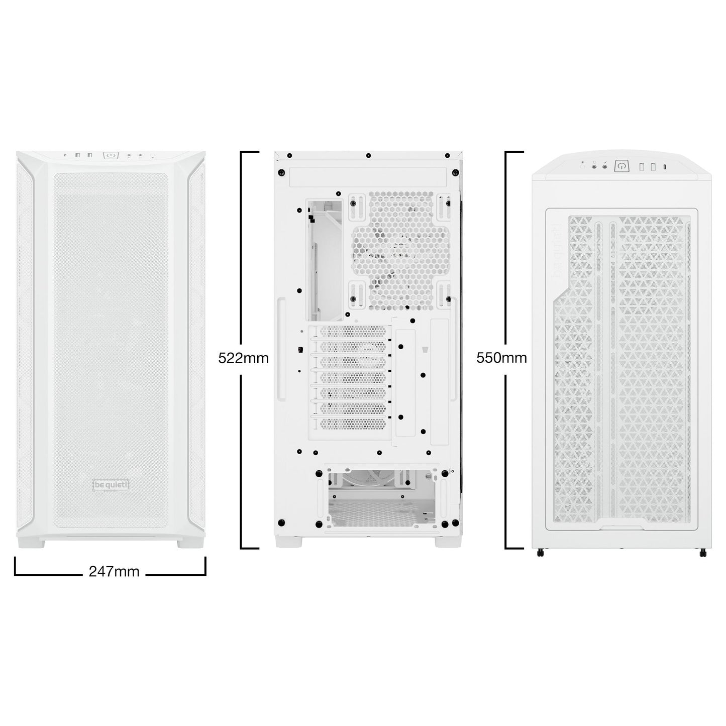 Midi be quiet! SHADOW BASE 800FX White