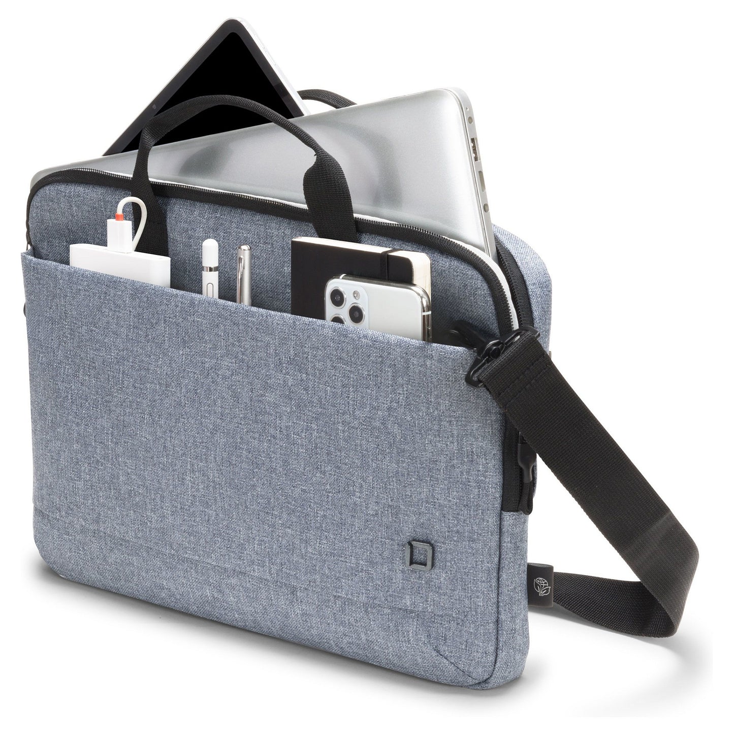 Dicota Laptop Tasche Eco MOTION Slim bis 33,8cm 13.3" Denim Blau