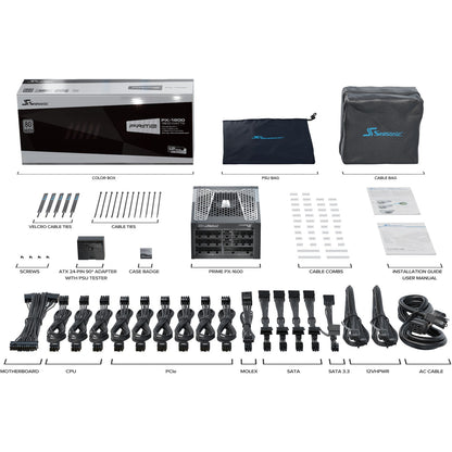 1600W Seasonic PRIME PX-1600 ATX3.1 | 80+ Platinum