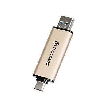 STICK 128GB USB 3.2 Transcend JetFlash 930C - USB Type-A / USB Type-C - Gold