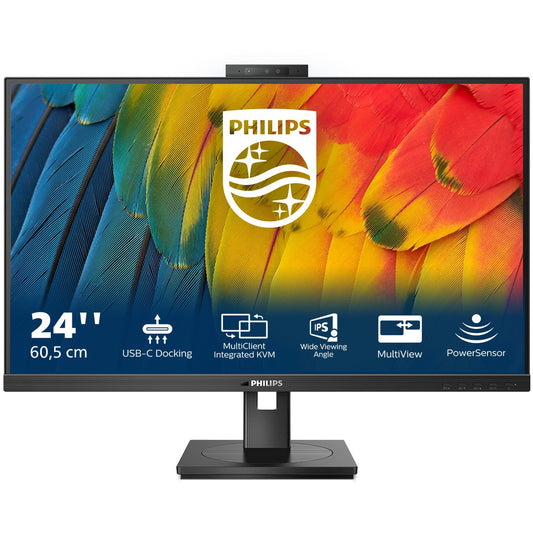 60,5cm/23,8" (1920x1080) Philips 24B1U5301H 16:9 FHD IPS 4ms 75Hz HDMI DP USB-C Speaker Black