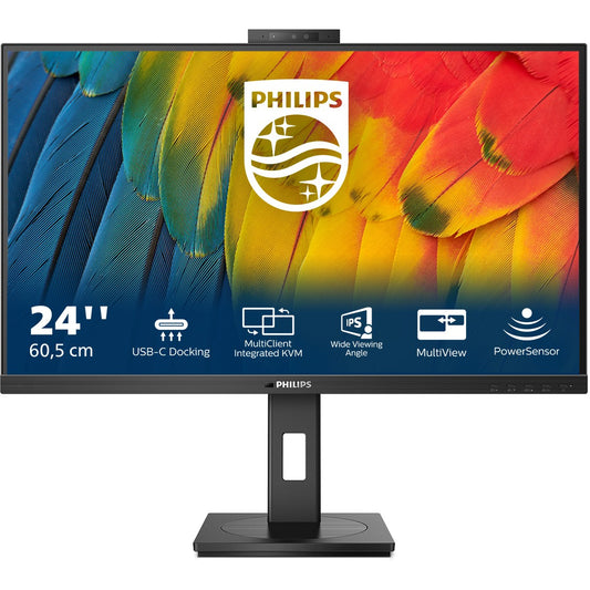 60,5cm/23,8" (1920x1080) Philips 24B1U5301H 16:9 FHD IPS 4ms 75Hz HDMI DP USB-C Speaker Black
