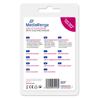 STICK 256GB MEDIARANGE USB-Flash-Laufwerk USB 3.0