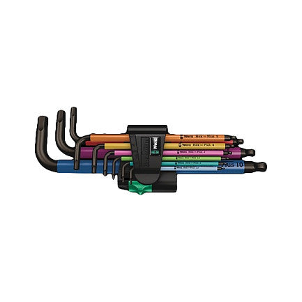 Wera 950/9 Hex-Plus Multicol 1 SB Winkelschlüsselsatz met BL