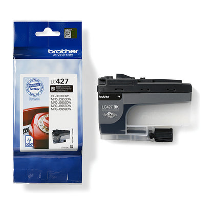 Brother Tinte LC427BK Schwarz bis zu 3000 Seiten nach ISO/IEC 24711