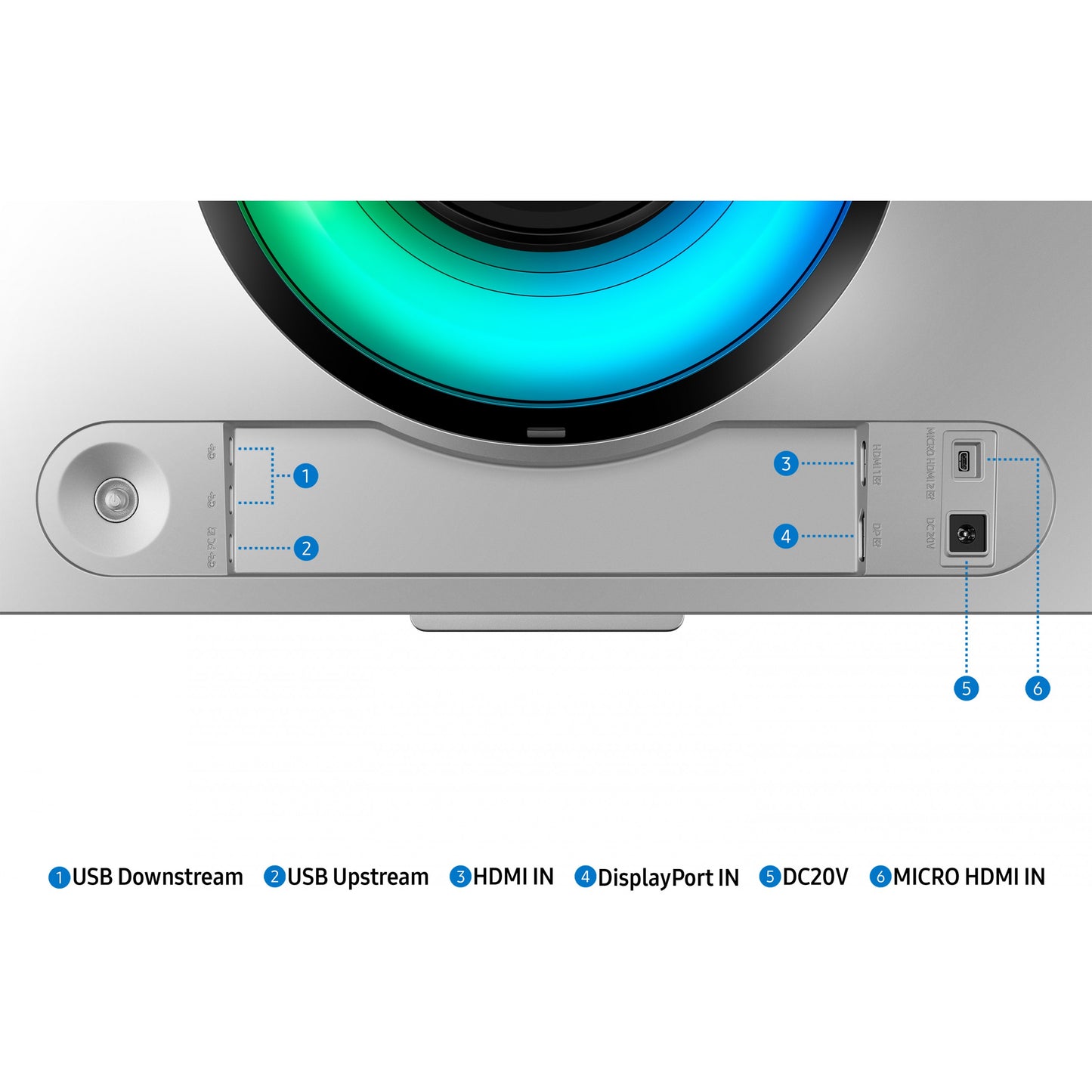124cm/49" (5120x1440) Samsung Odyssey OLED G9 S49CG954SU UWQHD 240Hz curved 0,03ms 2xUSB-C MiniDP MicroHDMI HDMI LS Silver
