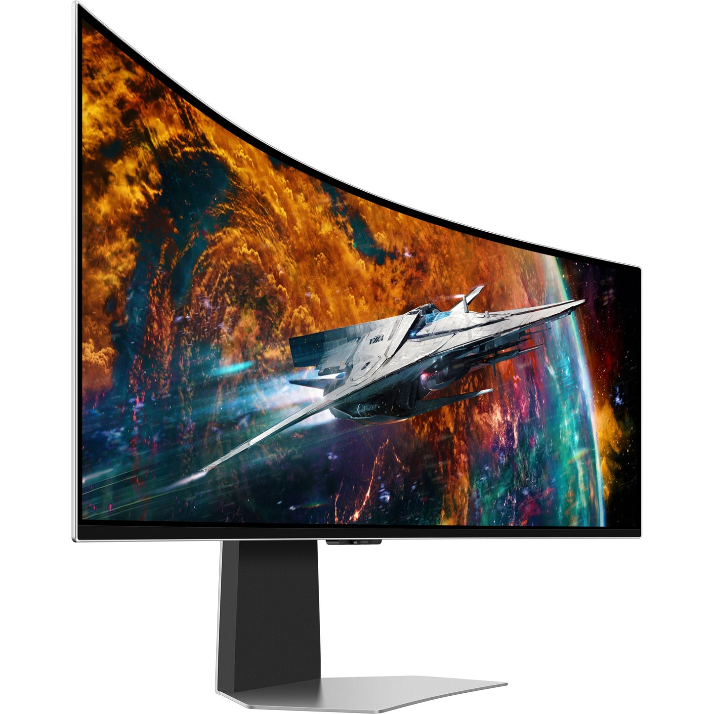 124cm/49" (5120x1440) Samsung Odyssey OLED G9 S49CG954SU UWQHD 240Hz curved 0,03ms 2xUSB-C MiniDP MicroHDMI HDMI LS Silver