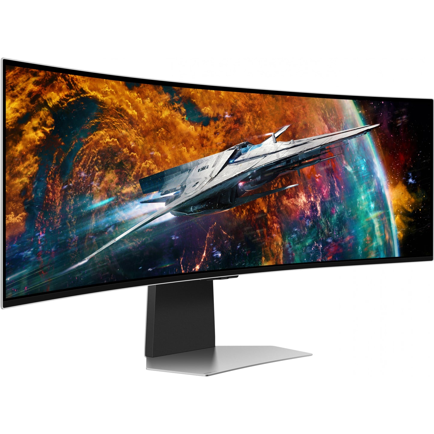 124cm/49" (5120x1440) Samsung Odyssey OLED G9 S49CG954SU UWQHD 240Hz curved 0,03ms 2xUSB-C MiniDP MicroHDMI HDMI LS Silver