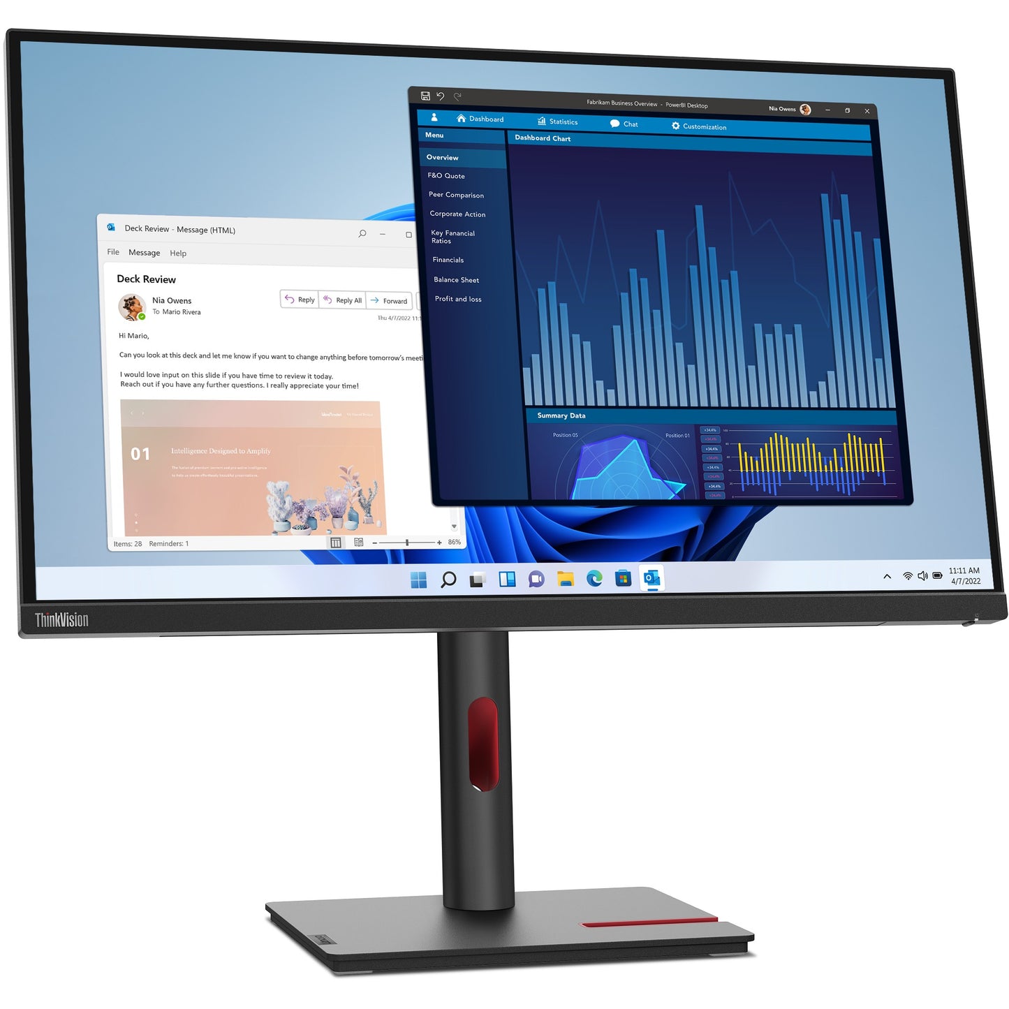 Lenovo ThinkVision T27p-30 (27") UHD HDMI/DP/USB-C/DOC