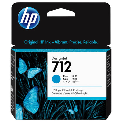 HP Original 712 Druckerpatrone - cyan (3ED67A)