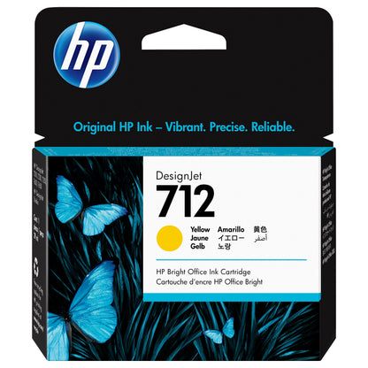 HP 712 29-ml Yellow DesignJet Ink Cartridge