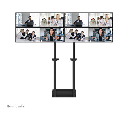 Doppelbildschirm-Adapter (42" -65") insg. max. 100kg opt. für FL55-875BL1 + WL55-875BL1 Neomounts Schwarz