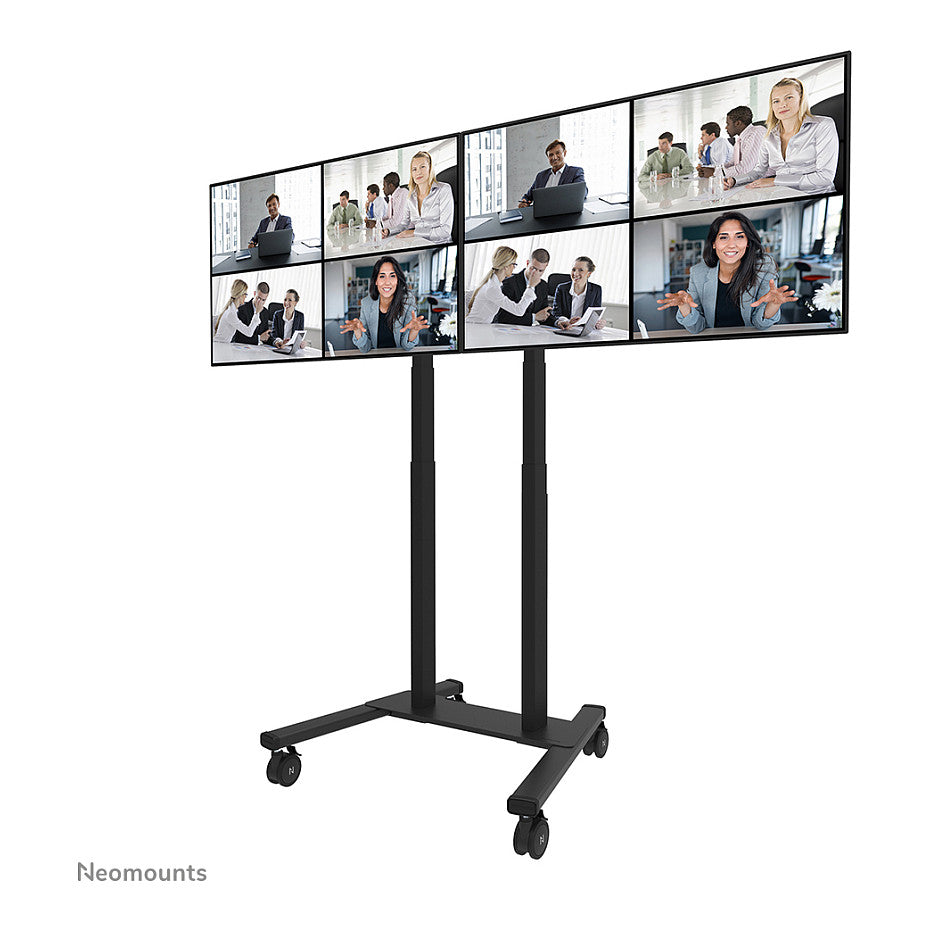 Doppelbildschirm-Adapter (42" -65") insg. max. 100kg opt. für FL55-875BL1 + WL55-875BL1 Neomounts Schwarz