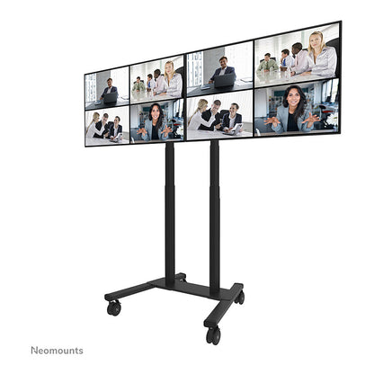 Doppelbildschirm-Adapter (42" -65") insg. max. 100kg opt. für FL55-875BL1 + WL55-875BL1 Neomounts Schwarz