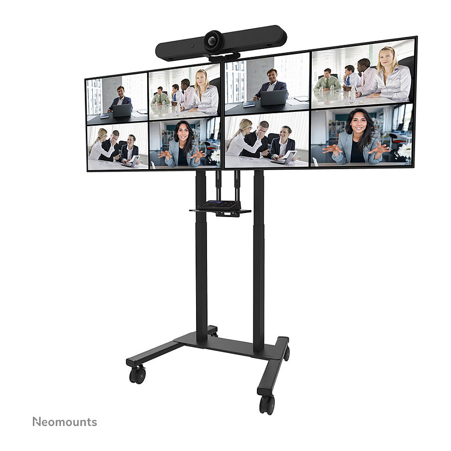 Doppelbildschirm-Adapter (42" -65") insg. max. 100kg opt. für FL55-875BL1 + WL55-875BL1 Neomounts Schwarz