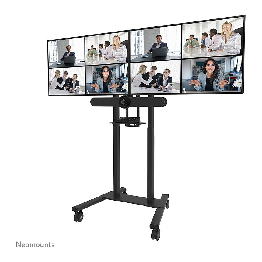 Doppelbildschirm-Adapter (42" -65") insg. max. 100kg opt. für FL55-875BL1 + WL55-875BL1 Neomounts Schwarz