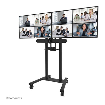 Doppelbildschirm-Adapter (42" -65") insg. max. 100kg opt. für FL55-875BL1 + WL55-875BL1 Neomounts Schwarz