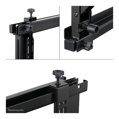 Neomounts WL95-800BL1 Push-to-Pop-Out Videowall-Wandhalterung für 42-70" Bildschirme - Schwarz