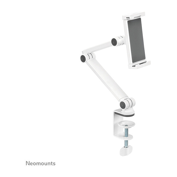 Tabletständer mit 3 Drehpunkten (4.7" - 12.9") max 1kg- Tischhalterung - Neomounts Weiß