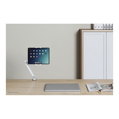 Tabletständer mit 3 Drehpunkten (4.7" - 12.9") max 1kg- Tischhalterung - Neomounts Weiß
