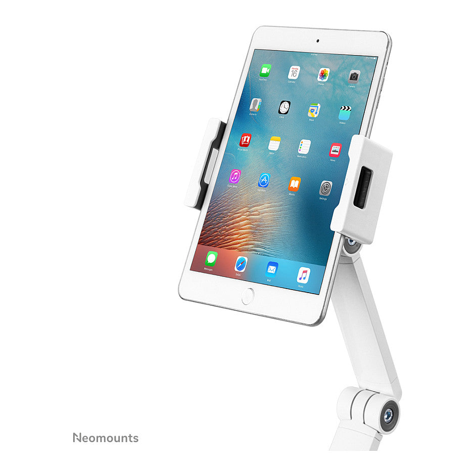 Tabletständer mit 3 Drehpunkten (4.7" - 12.9") max 1kg- Tischhalterung - Neomounts Weiß