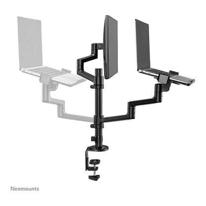 Neomounts DS20-425BL2 Tischhalterung für 17-27" Bildschirme und 11.6-17.3" Laptops - Schwarz