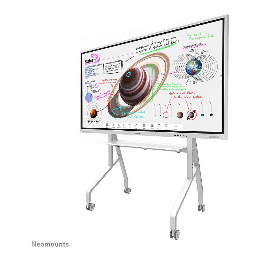 Neomounts FL50-525WH1 mobiler Bodenständer für 55-86" Bildschirme - Weiß
