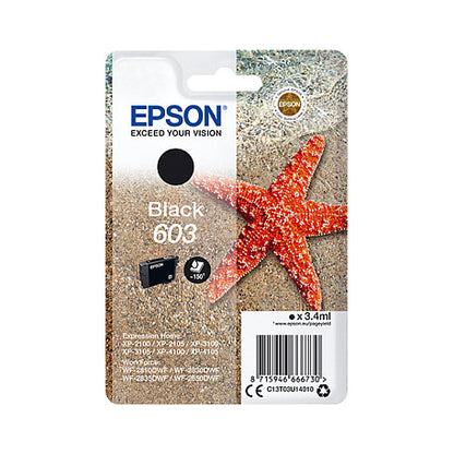 Epson Tinte 603 C13T03U14020 Schwarz bis zu 150 Seiten