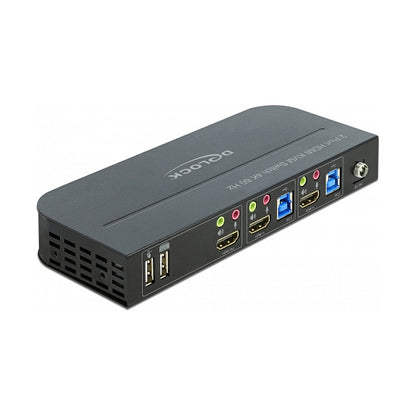 DELOCK HDMI KVM Switch 4K 60Hz mit USB 3.0 und Audio