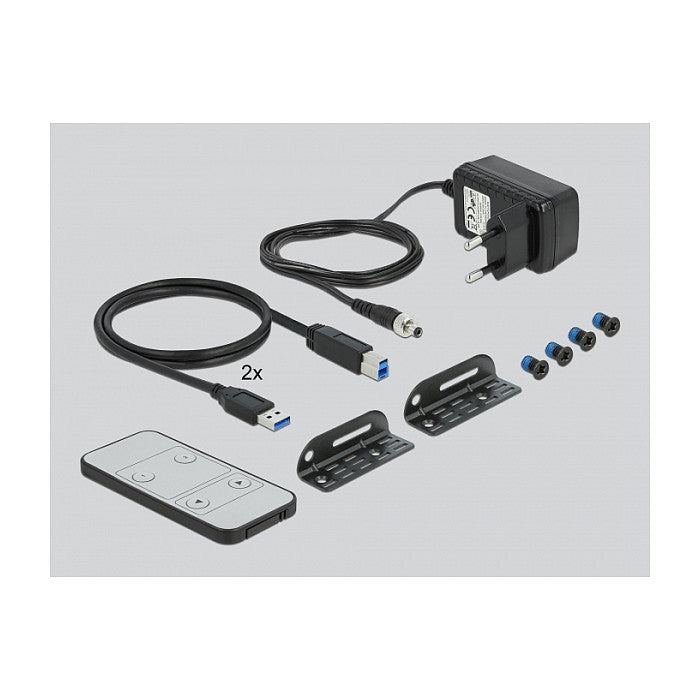 DELOCK HDMI KVM Switch 4K 60Hz mit USB 3.0 und Audio