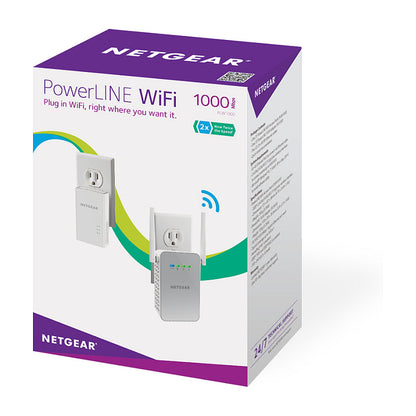 Netgear Powerline PLW1000 10/100/1000 Mbit & WLAN (802.11b/g/n/ac - 2.4 & 5 GHz) - Set