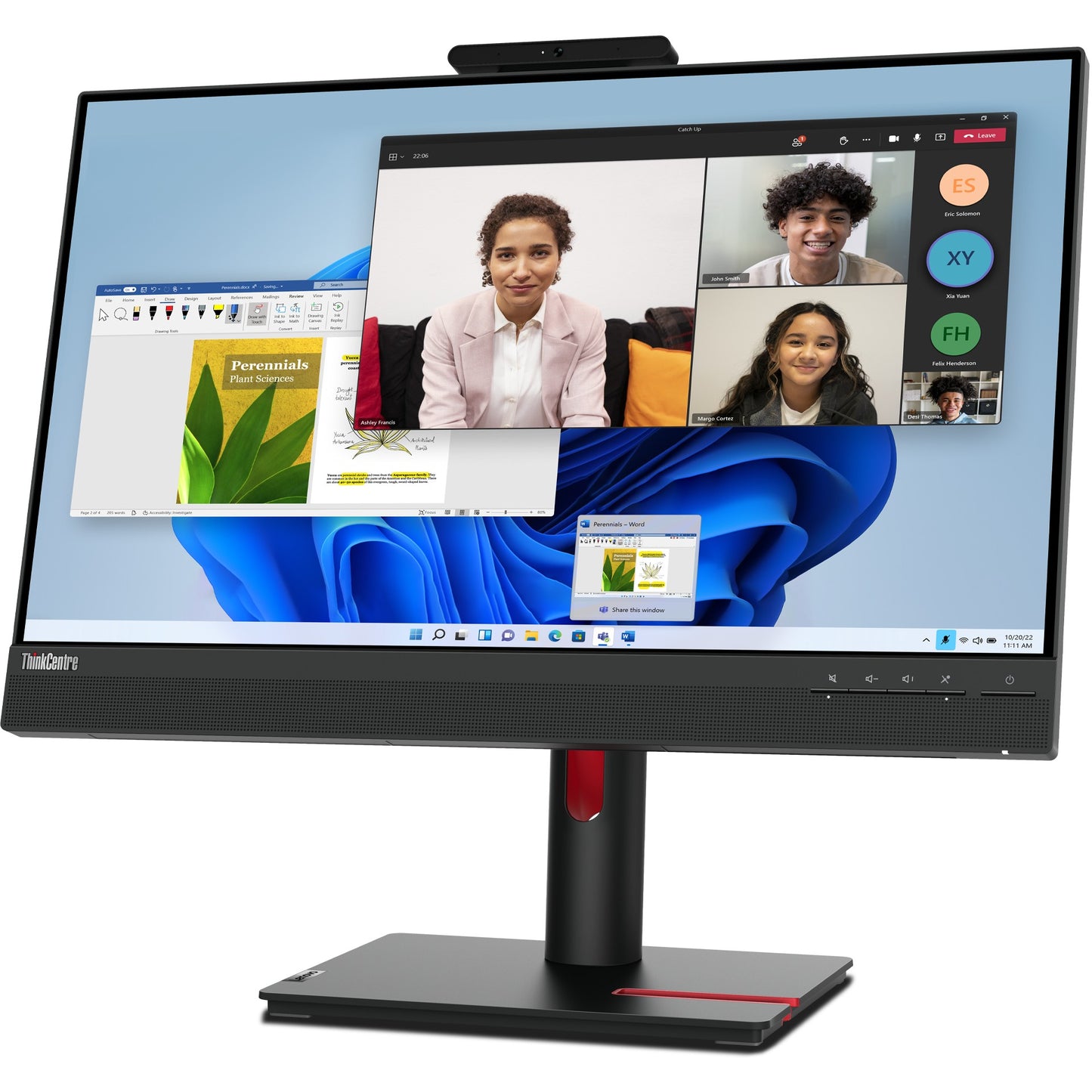 60,5cm/23,8" (1920x1080) Lenovo ThinkCentre Tiny-in-One 24 Gen 5 16:9 FHD IPS Touch 60Hz 4ms HDMI DP Speaker Black