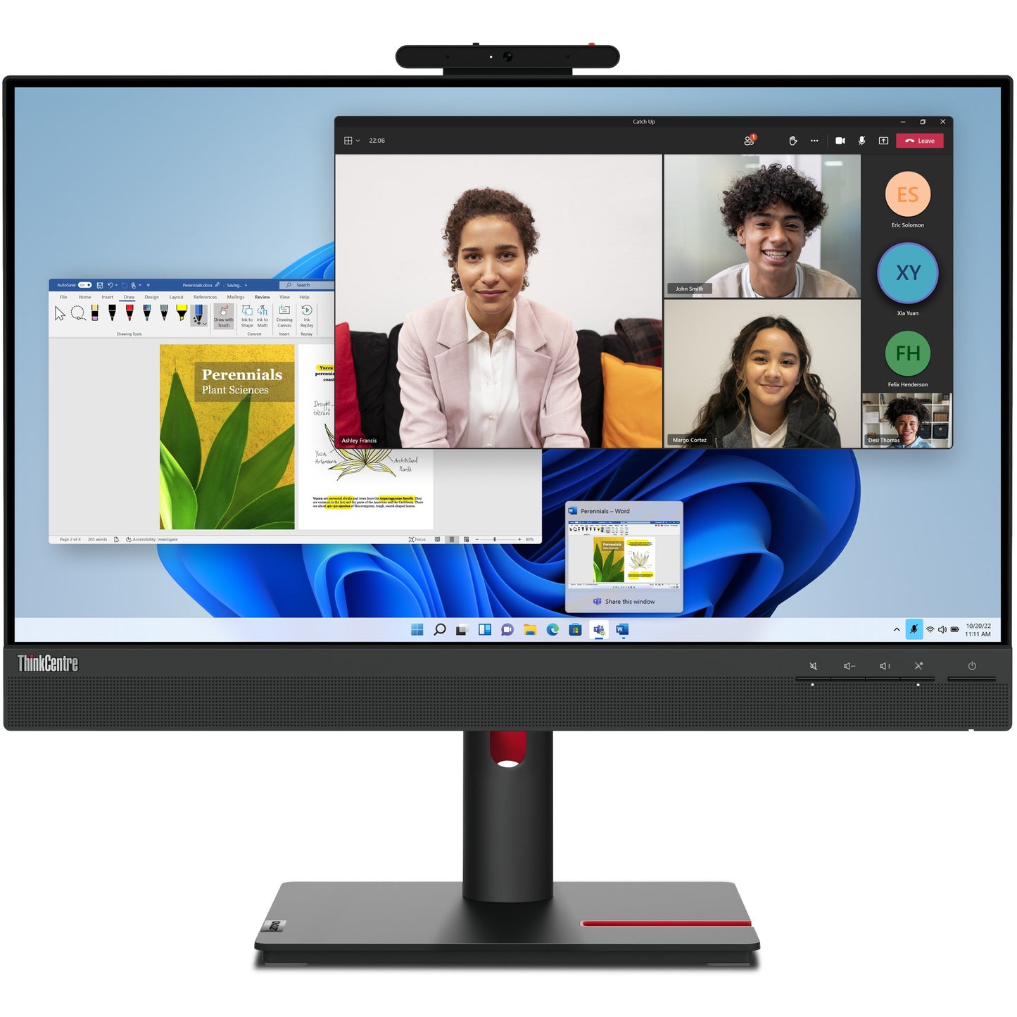 60,5cm/23,8" (1920x1080) Lenovo ThinkCentre Tiny-in-One 24 Gen 5 16:9 FHD IPS Touch 60Hz 4ms HDMI DP Speaker Black