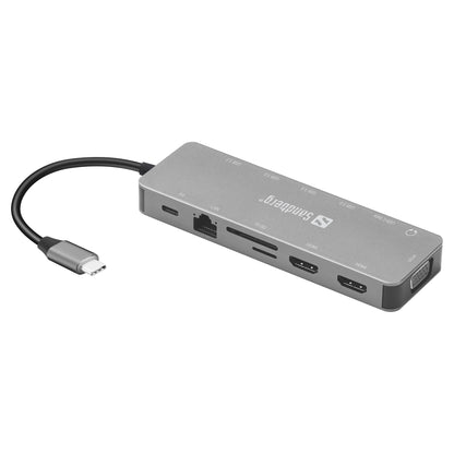 Sandberg 136-45 USB-C 13-in-1 PD 100W TravelDock