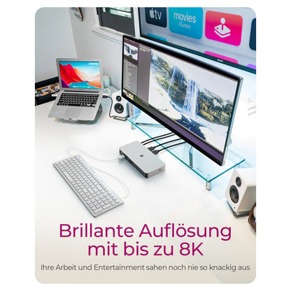 ICY BOX IB-DK2880-C41 USB4 10-in-1 PD 100W DockingStation