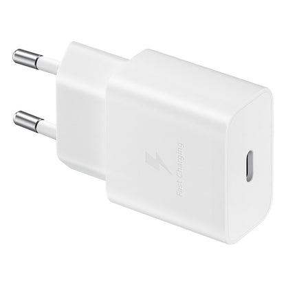 Samsung Schnellladegerät 15W Netzteil inkl. Datenkabel USB Type-C white