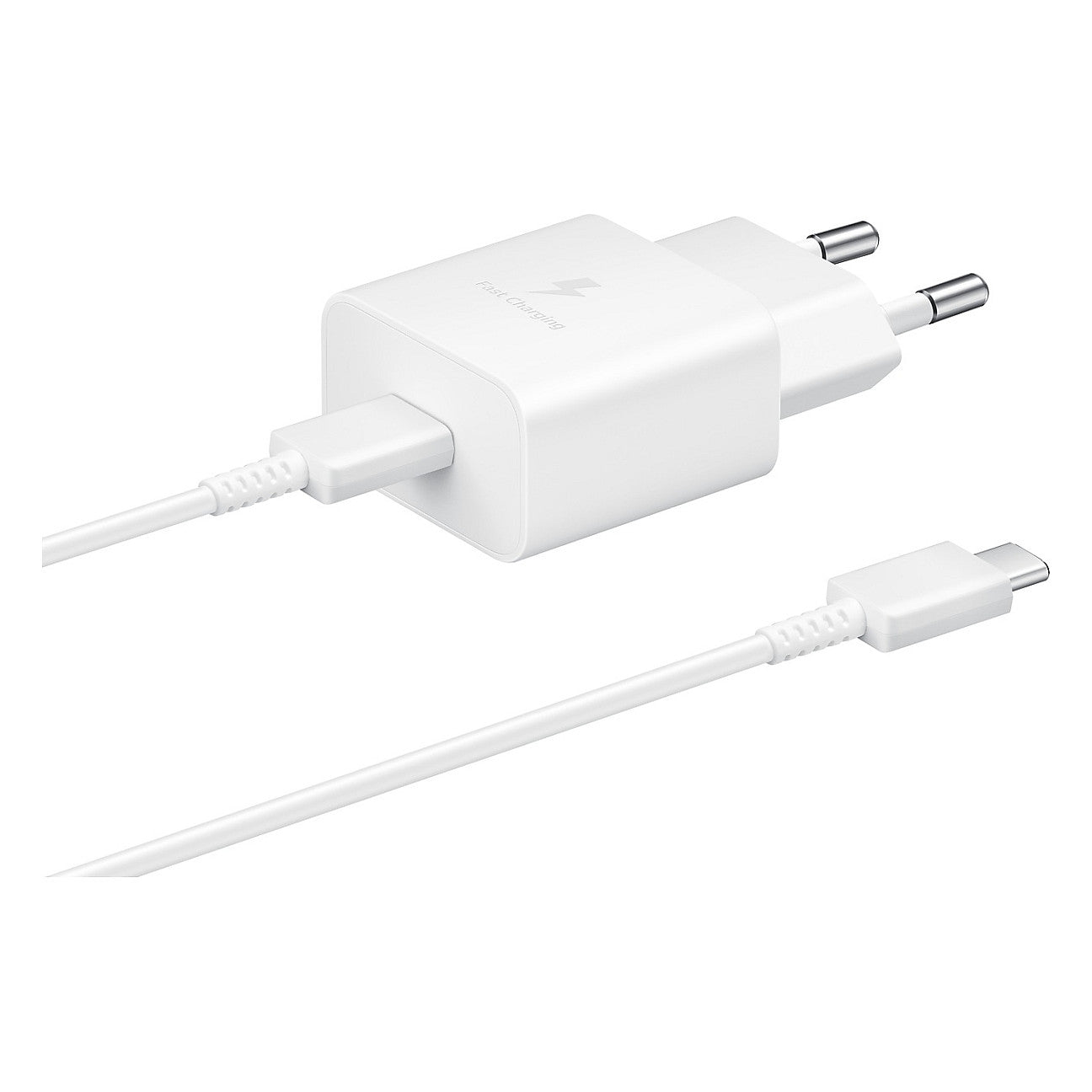 Samsung Schnellladegerät 15W Netzteil inkl. Datenkabel USB Type-C white